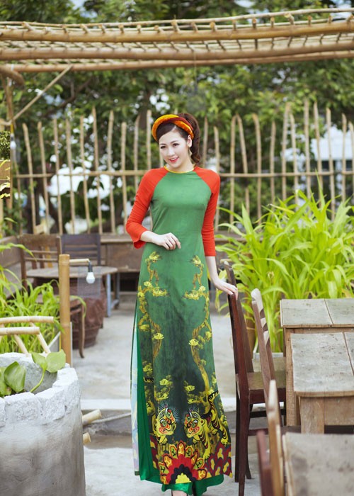 A hau Duong Tu Anh dep nen na voi ao dai-Hinh-6